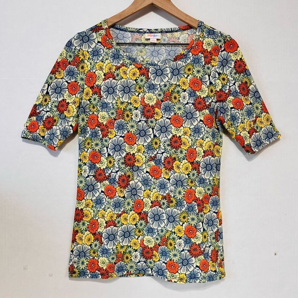 LuLaRoe Gigi Floral Print Top   Size S